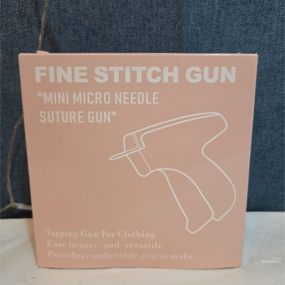 Fine Stitch Tagging Gun Micro Needle Fastener Clothing Tool Blue New OB